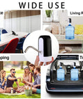 5 Gallon Electric Water Dispenser Pump For 2 To 5 Gallon Jugs, USB Rechargeable Water Bottle Pump With Reusable Caps, multiple settings