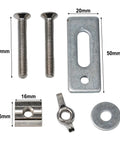 Heavy Duty 4 Pcs M6 T Clamp Kit For 3018 Pro Xmx3 Cnc Router Woodworking Metal Engraving Tool components showing screws and metal parts.