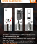 Step-by-step guide for using 1/2 Inch Manual Reversible Impact Driver Set With Extractor Bits 12 Piece S2 Steel Ultra Durable.
