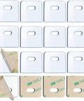 Clear Vertical Blind Repair Tabs 32 Piece Set No Sweat Diy Fixers For Cracked Slat Replacement adhesive clips layout with backing.