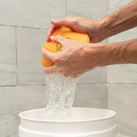 Extra Large Grout Cleaning Sponge 6 Pack Be The Grout Cleanup Beast With Premium Density And High Water Holding Capacity Heavy Duty Tile Sponge For Easy Excess Grout Removal Rounded Corners Yellow