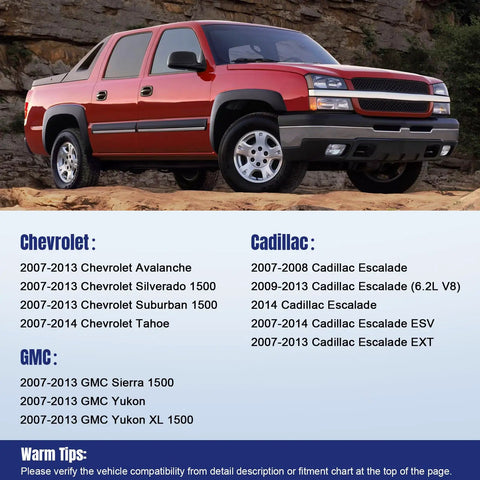 6 Piece Beefed Up Tie Rod End Kit With 4 Inner And Outer Tie Rod Ends And Boots For 2007 2013 Chevy Silverado Avalanche Suburban Tahoe GMC Sierra Yukon XL 1500 Cadillac Escalade ESV EXT Replacement on compatible GM trucks