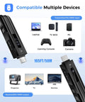 Wireless HD Transmitter And Receiver With 4K Decode 1080P Output Upgraded LED Status Display, compatible with multiple devices.