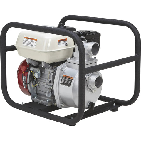 Heavy Duty 2 Inch Semi Trash Pump Moving 10010 Gph Fluid And 5/8 Inch Solids with durable cast iron and sturdy frame.