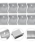 10 Pack Aluminum Solar Panel End Clamps Kit For PV Modules Z Bracket Mounting Clamps For 30 Mm To 45 Mm Frame Heights