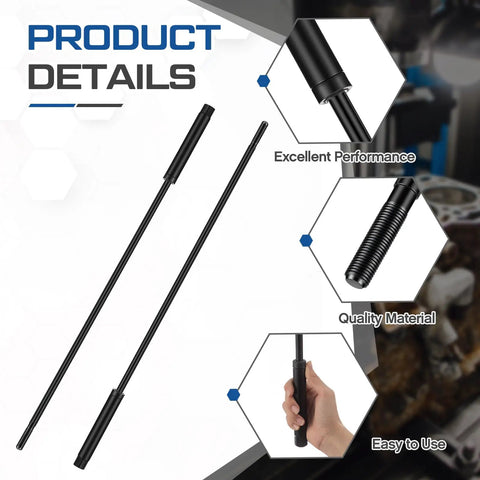 Two Pack Milling Machine Pull Rods For R8 7 By 16 Inch Thread Draw Bar Fit Bridgeport Style Milling Machines product details