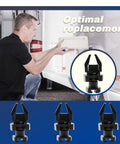 Man installing Heavy Duty Rv Refrigerator Vent Clips And Camper Fridge Quarter Turn Latches Norcold 617772 Replacement on RV.