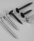 Wood Screw Set No 8 X 1 Inch Phillips Modified Truss Head Self Tapping Stainless Steel 410 for woodworking and home repairs.
