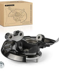Direct Replacement Front Right Steering Knuckle And Wheel Bearing Hub Assembly For Toyota Highlander And Lexus Rx, detailed view with box.