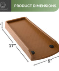 17-Inch Downspout Splash Block And Gutter Extender Kit, brown, product dimensions 17x9x2 inches, displayed on white background