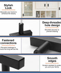 30 Pack Square Cabinet Knobs Slick Matte Black 2 Inch Length Single Hole Drawer Pulls For Cabinets Kitchen Bedroom Bathroom Office Stainless Steel Finish Durable Hardware For Modern Furniture Makeovers