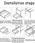 Heavy Duty Drawer Slides With Ball Bearing Rollers For Smooth Quiet Operation In Cabinets And Drawers Reinforced Track That Will Not Deform Under Heavy Use Durable Steel Bearings For Even Load Distribution Easy Install Long Lasting Performance installation diagram