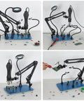 Magnetic Helping Hands Soldering Clamp 2 In 1 Third Hand Workstation with Magic Arm and 360 Degree Holder for Electronics Repair