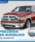 Dodge RAM truck with polished chrome housing, showcasing precision 3D modeling for a seamless fit.