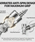 Heavy Duty Self Drilling Drywall Anchors And Screws Kit 14mm Metal Wall Anchors For Solid Mounts Easy Install 150 Piece Set Tough As Nails For Cabinets Shelves And Hangers, serrated metal anchor close-up