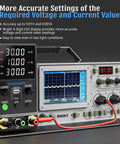 Pro-Grade DC Power Supply 0-32V 0-10A, Adjustable Bench Regulated Switching Unit with four-digit LED display and encoder knob