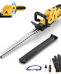 Cordless Electric Hedge Trimmer With 20V Max Battery Compatibility, 3000 RPM Pure Copper Motor, 20 Inch Laser Ground Blade