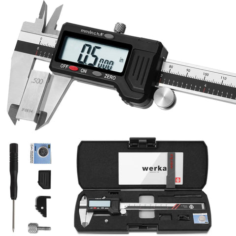 Pro Grade Precision Digital Caliper 0 To 6 Inch Measuring Tool with Auto Off and 0.001 Inch Accuracy includes hard case