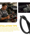 Mechanic inspects Half Inch ID Transmission Oil Cooler Hose Replacement For Transmission Line, heavy duty installation example