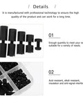 180 Pcs Nylon Screw Nut Kit With Hex Nylon Spacers And Standoffs, Industrial Fastener Assortment in tray