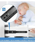 Side Mount Ball Bearing Drawer Slides 1 Pair Beefy Heavy Duty Full Extension Black Rails 8 To 22 Inch Adjustable near sleeping baby