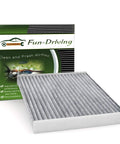 Premium Cabin Air Filter For Toyota Avalon Camry Corolla Prius Prime RAV4 ES350 RX350 RX350L RX450H RX450HL CX9 Sienna Venza Replacement displayed with packaging.