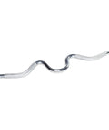 1 Inch Threaded Curl Bar With Collars For Standard Plates, Solid Steel Chrome Finish, Dual Grip Positions To Target Biceps And Triceps