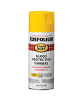 Tough As Nails Rust Eliminating Oil Based Spray Paint With Smooth Gloss Sunburst Yellow Finish for exterior wood metal 12 oz can