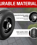 Heavy Duty 6 Inch Gate Wheel Caster For One And Five Eighths To Two And One Half Inch Diameter Round Tube Gates Up To 250 Lb Capacity