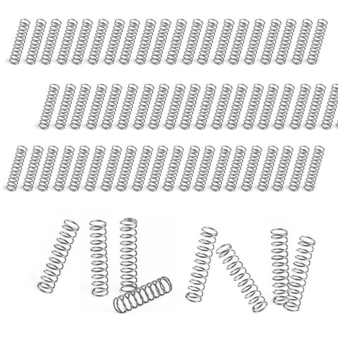 150Pcs Compression Springs Set 304 Stainless Steel Small Coil Springs 0.3mm Wire Diameter, 4mm Outer Diameter, 25mm Length