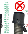 Beefed Up NV360 Replacement Hose And Handle Assembly compatibility list and non-compatible models for Navigator Lift Away Vacuum