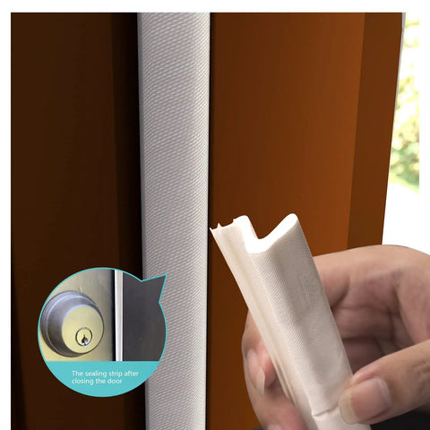 Easy Cut No Nonsense Foam Weather Stripping Seal for Doors and Windows 26 Feet Long, rigid PVC flange installation detail image.