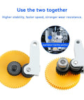 All Metal Hotend Extruder Upgrade Kit With Injection Molded Handle And Direct Drive Helical Gear Beefed Up TZ3.0 Gears for 3D Printers