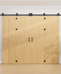 90 Inch Bi Folding Barn Door Hardware Track Kit For Eight Panels Accordion Style Durable Smooth Operation And Easy Install