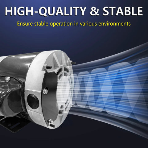 Powerful 1 HP Electric Single Phase Motor For Air Compressors 56C Frame visual showing high-quality and stable performance