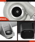 Close-up of 4 Pins Engine Electric Water Pump For BMW 2.0L Vehicles showing aluminum housing and connector details.