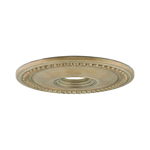 Wingate Ceiling Medallion Hand Painted Antique Silver Leaf 1.5H By 20Dia Transitional Ceiling Decor with classic design.