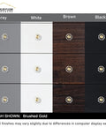 10 Pack Dope Brass Crystal Cabinet Knobs Set With Glass Crystal Gold Finish 1-1/4 Inch Polygon Decorative Dresser Pulls on different drawers