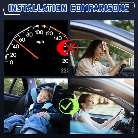 Installation comparisons for Heavy Duty 12V Auto AC Compressor With Clutch showing benefits of improved passenger comfort.