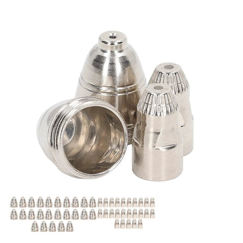 Premium Copper Plasma Cutting Torch Consumable Kit Includes 50 Pieces Nozzle And Electrode Parts For Routine Welding Jobs With 1.5mm Precision Design built durable nozzles