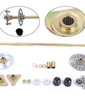 Heavy Duty Universal Rear Axle Kit For Go Karts 740mm 29 Inch Rear Wheel Shaft Assembly with components for DIY projects