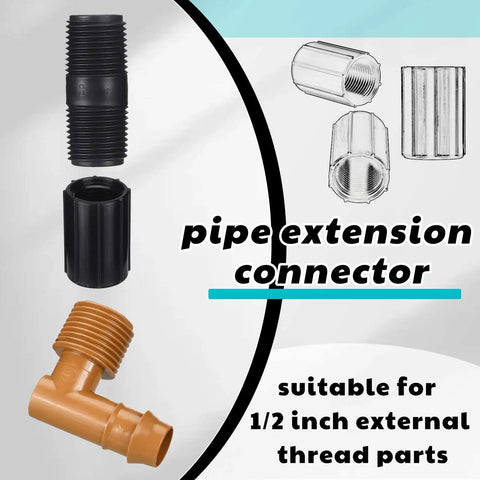 10 Pack 1/2 Inch PVC Double Female Threaded Couplings For Sprinkler Extension Riser Garden Drip Irrigation System Fittings NPT Coupler
