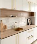 Brushed Gold Cabinet Pulls 12.6 Inch 6 Pack Solid Heavy Duty Built To Last Drawer Handles For Kitchen Cabinets Zinc Construction Durable