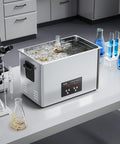 40kHz 30L Ultrasonic Cleaner With Digital Display And 480W Stainless Steel Heavy Duty Pro Grade Cleaning Machine For Carburetors Watch Parts Airbrush Tips And Small Hardware Includes Cleaning Basket For Deep Precise Cleaning on lab bench