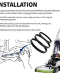 Pro Grade Replacement Belt Kit For Bissell ProHeat 2X Revolution Pet Pro installation guide showing steps and belts