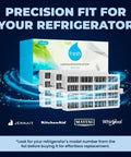 3-pack FreshFlow Activated Carbon Refrigerator Air Filter Replacement for Whirlpool Maytag Kitchenaid Jenn Air AIR1 W10311524