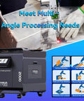 Heavy Duty 1500W Double Wobble Laser Welder Cutting And Cleaning Rig With Auto Wire Feeder for multi-angle welding on metal.