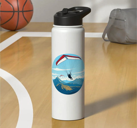 Pilot Quote Aviate Stainless Steel Insulated Water Bottle With Dual Wall Construction Keeps Drinks Hot Or Cold on basketball court