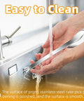 Washing Three Prong Root Rake For Gardening Stainless Steel Easy To Use Soil Loosener Tool Set for Bonsai and Plants under tap
