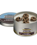 On The Go S'mores Portable Campfire Kit with soy wax in recyclable steel can, perfect for camping, hiking, and events.